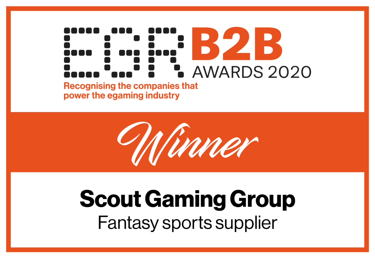 Scout Gaming wins “Fantasy Sports Supplier of the year” at EGR B2B awards for the third year in a row